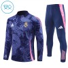 Sudadera De Entrenamiento Real Madrid Dragon Cremallera De Cuarto 2024-25 Armada - Niño